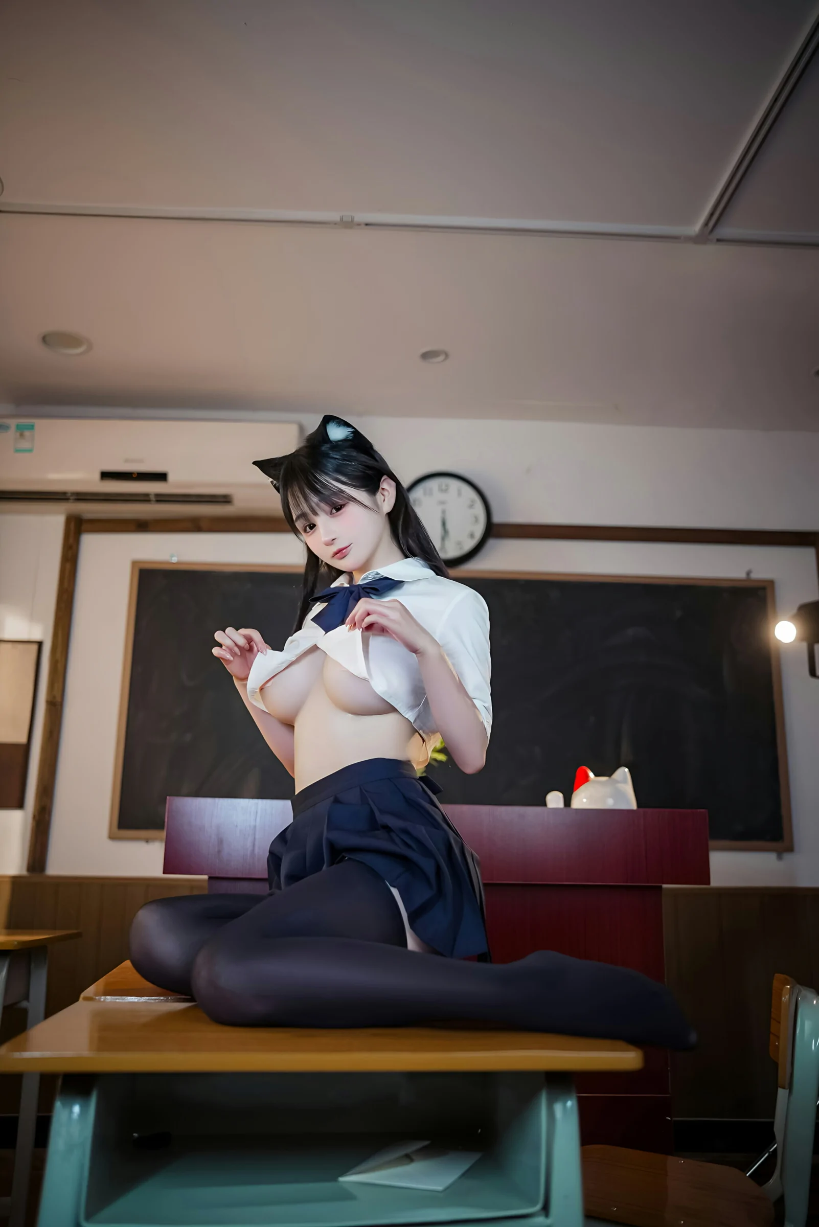 图片[2]-桜井宁宁 – 失眠冲剂 JK猫耳 [149P]-蜜私库