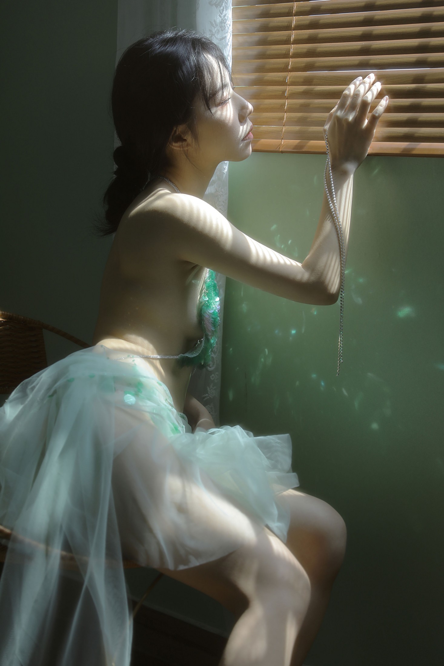 图片[1]-Wendy园子模特 – 《绿色》[15P]-蜜私库