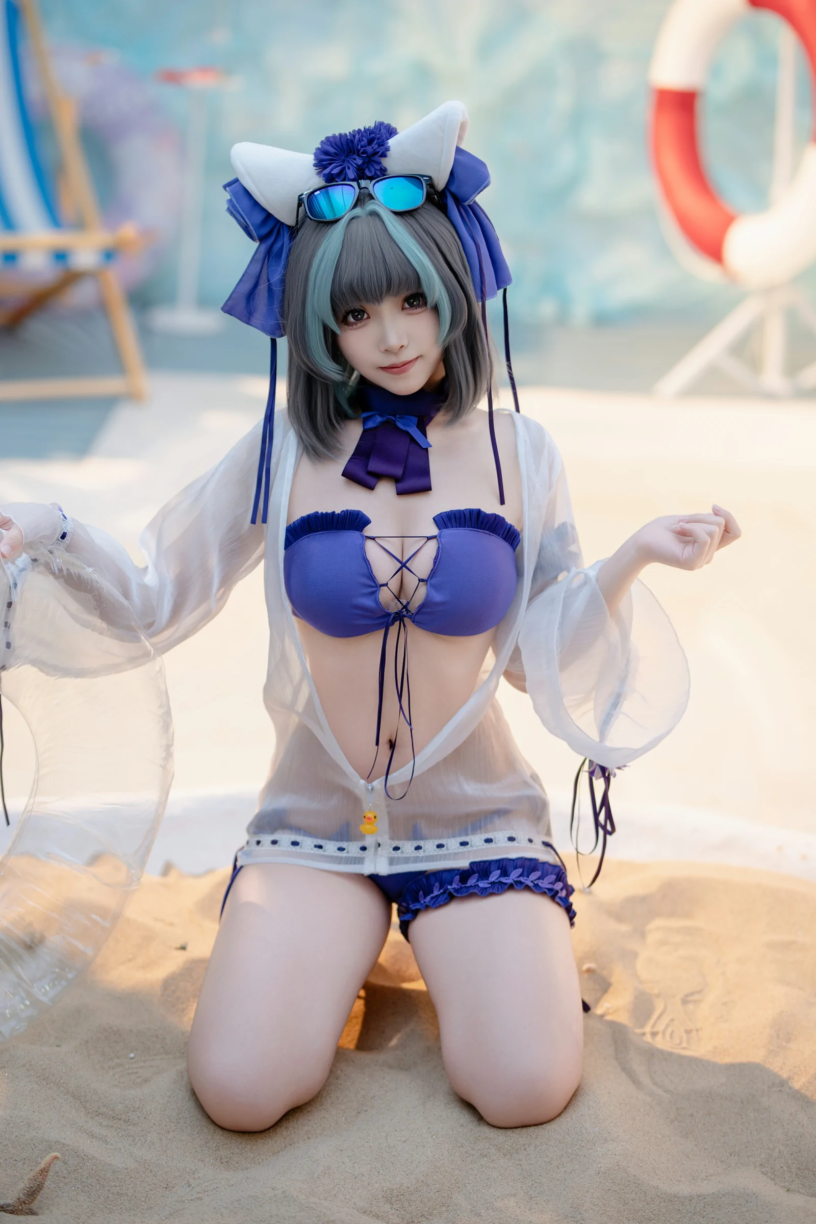 图片[2]-Bangni邦尼 – 泳装柴郡 [86P]-蜜私库