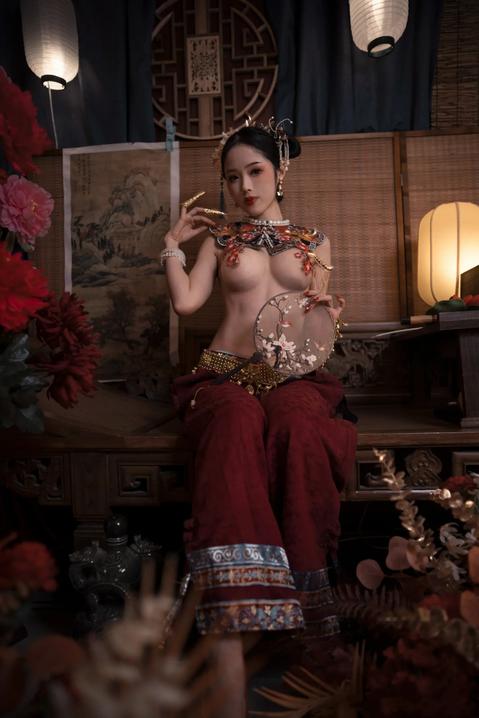 钛合金TiTi – 极品玉妃旗袍 [29P]-蜜私库