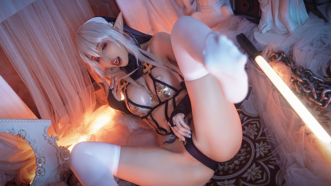 图片[1]-鹿八岁baby – 堕落修女 [61P]-蜜私库